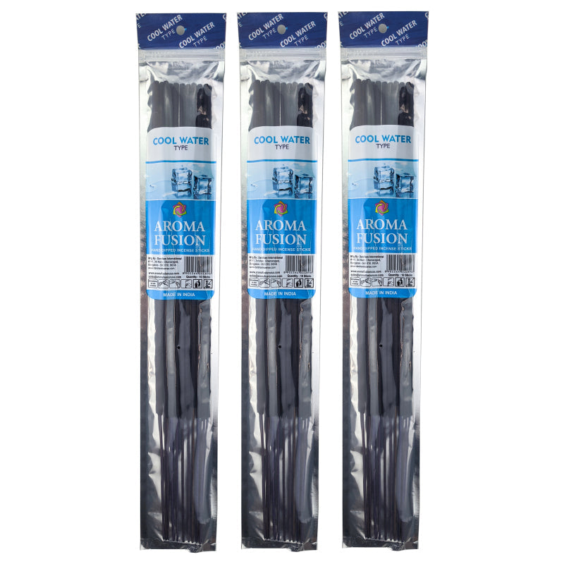 Cool Water TYPE Scent Aroma Fusion 19" Jumbo Incense, 10-Stick Pack