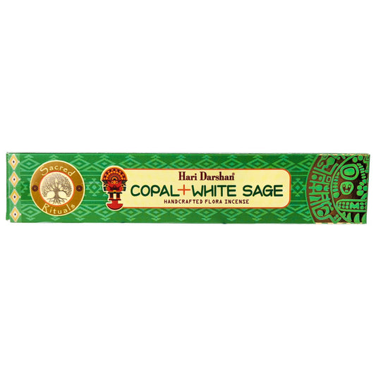 Copal & White Sage Incense, by Hari Darshan