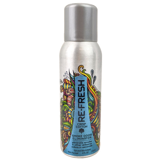 Crisp Cotton Scent Re-Fresh Smoke Odor Eliminator Can Spray, 4oz