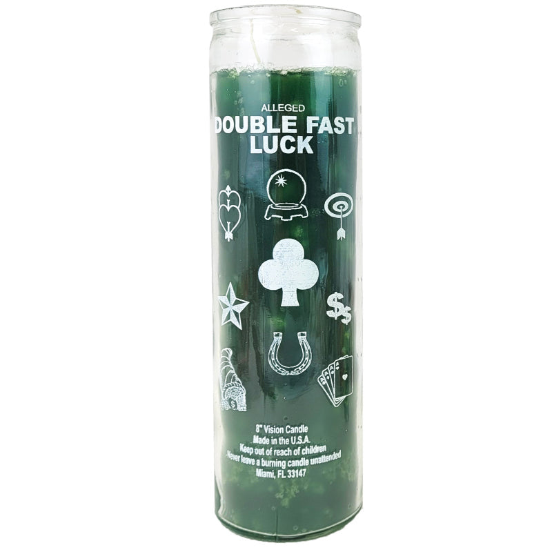 7 Day Candle, Double Fast Luck (Green)