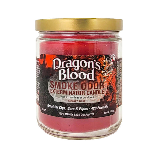 Dragon's Blood 4" Odor Exterminator Glass Jar Candle 13oz