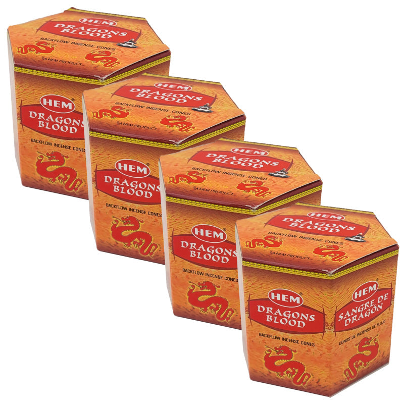 HEM Backflow Incense Cones, 40 Cone Pack, Dragon's Blood