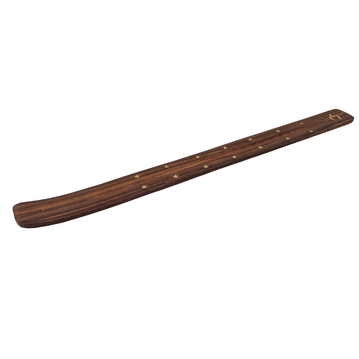Jumbo Wood Incense Burner & Ash Catcher, Om Symbol Design, 18"