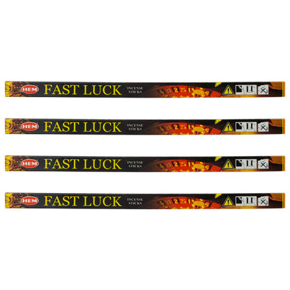 8-Stick HEM Incense Sticks Square Packs, Fast Luck