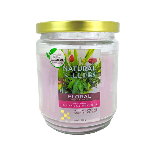 Natural Killers Odor-Killing Scented 13oz Candle, Floral Scent