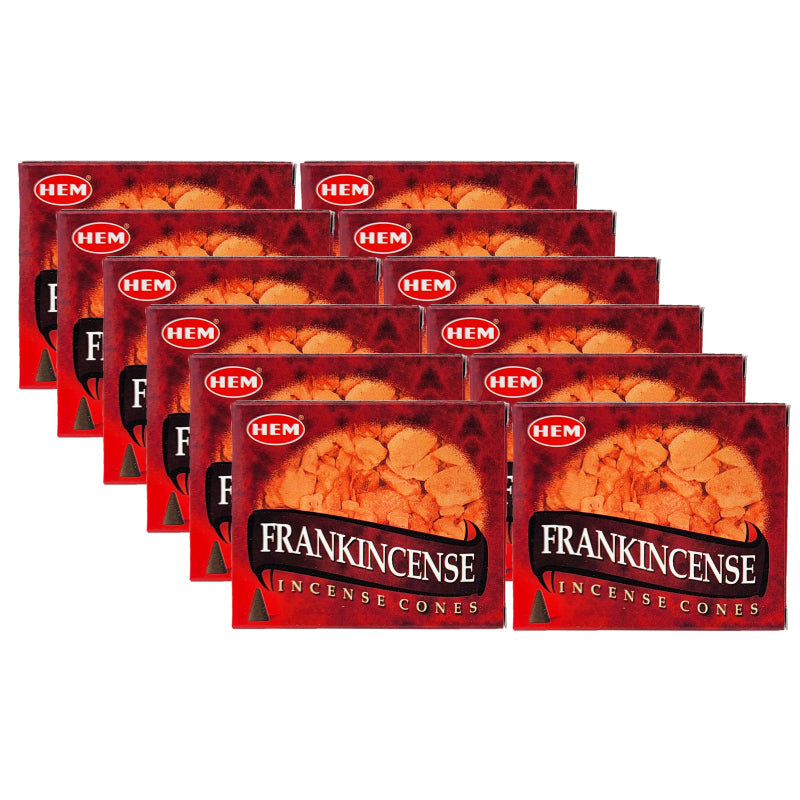 HEM Frankincense Scent Incense Cones, 10 Cone Pack