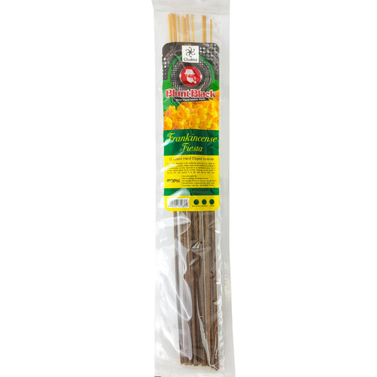 Frankincense Fiesta Scent 10.5" Blunt Black Incense, 12-Stick Pack