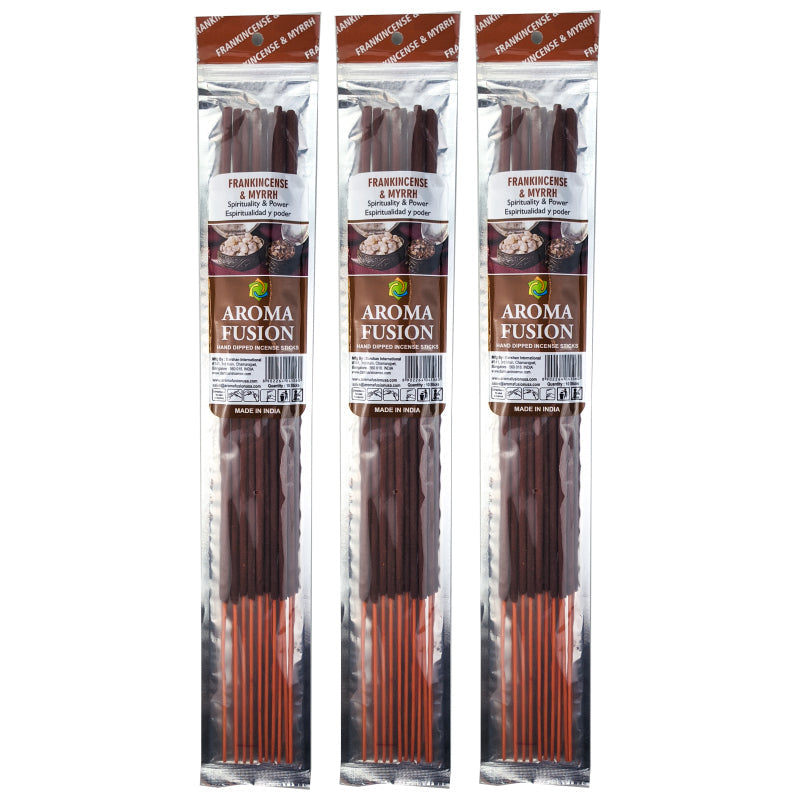 Frankincense & Myrrh Scent Aroma Fusion 19" Jumbo Incense, 10-Stick Pack