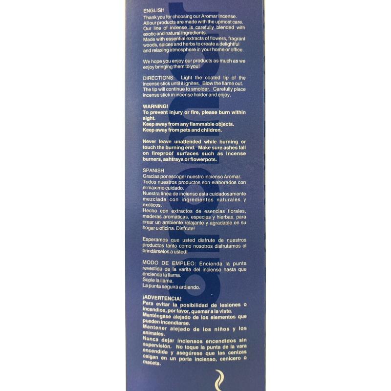 Fresh Linens Scent 11" Aromar Incense Sticks, 20-Stick Pack