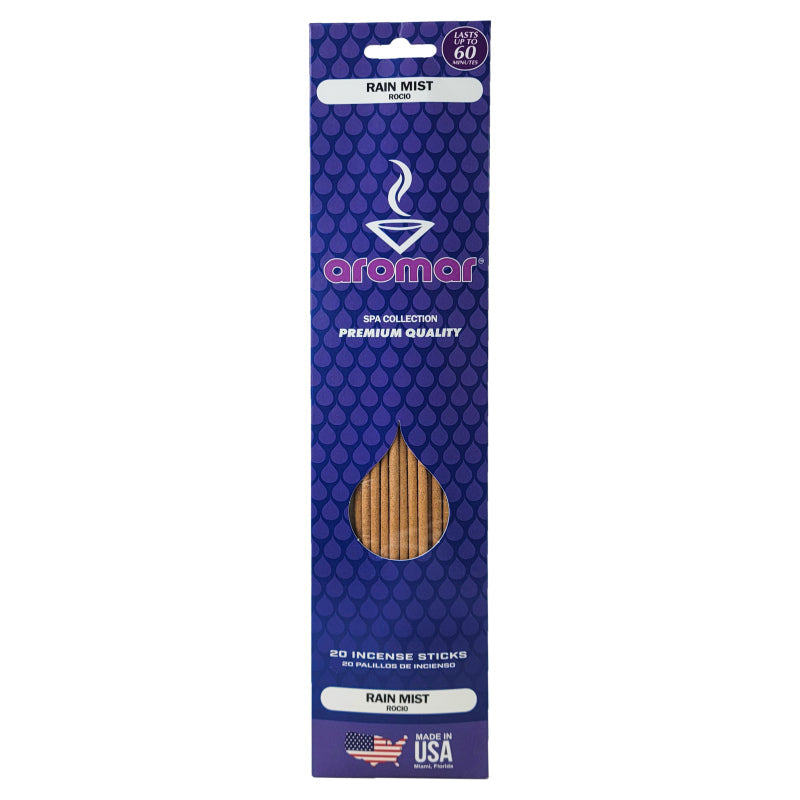 Rain Mist Scent 11" Aromar Incense Sticks, 20-Stick Pack