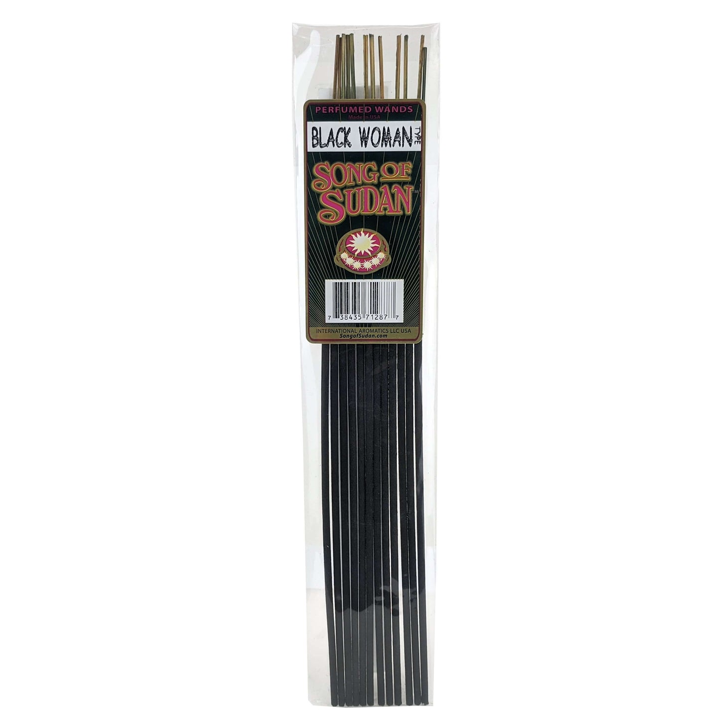 Song Of Sudan Handmade 11" Incense Sticks - Black Woman Type Scent - 12 Sticks