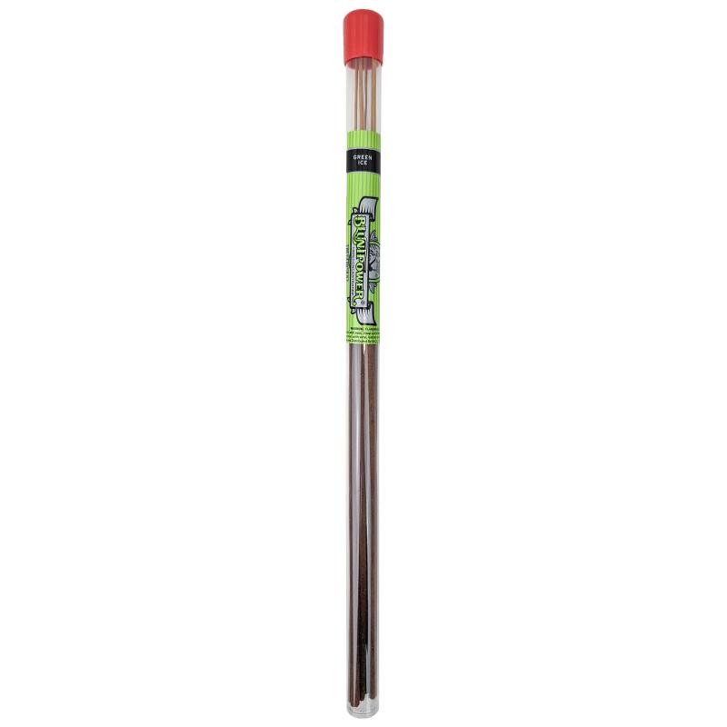 Green Ice Scent Blunt Power 17" Incense Sticks, 5-7 Sticks