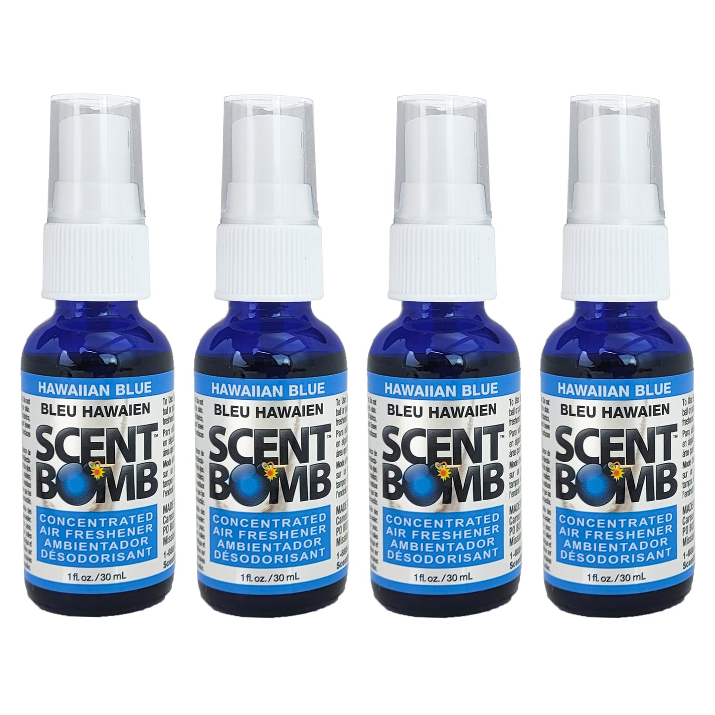 Scent Bomb Air Freshener Spray - 1OZ - Hawaiian Blue Scent