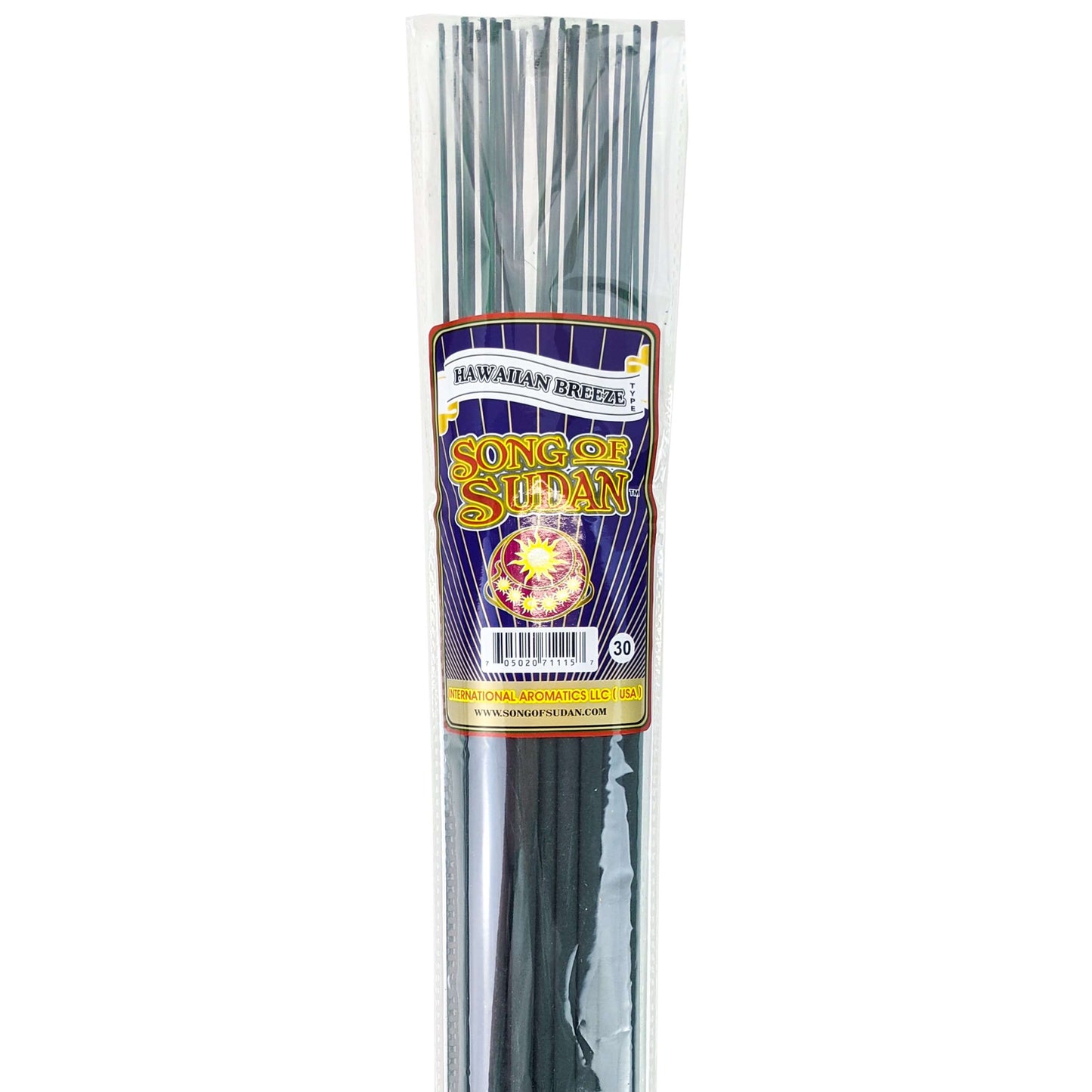 Hawaiian Breeze Type Scent, Song Of Sudan 19" Jumbo Incense