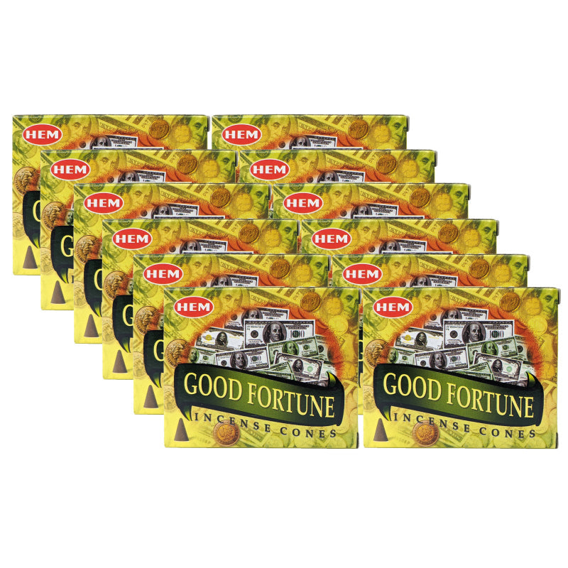 HEM Good Fortune Scent Incense Cones, 10 Cone Pack