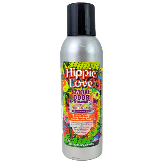 Hippie Love Scent 7oz Smoke Odor Exterminator Aerosol Can Spray