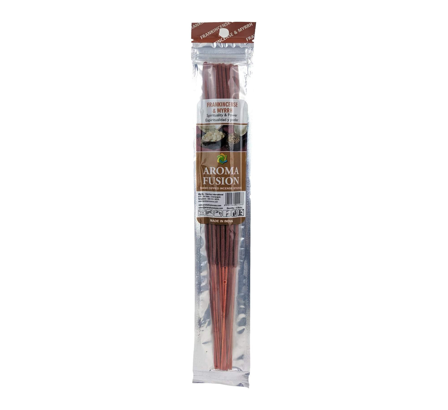 Aroma Fusion 11" Incense Sticks - Frankincense & Myrrh Scent