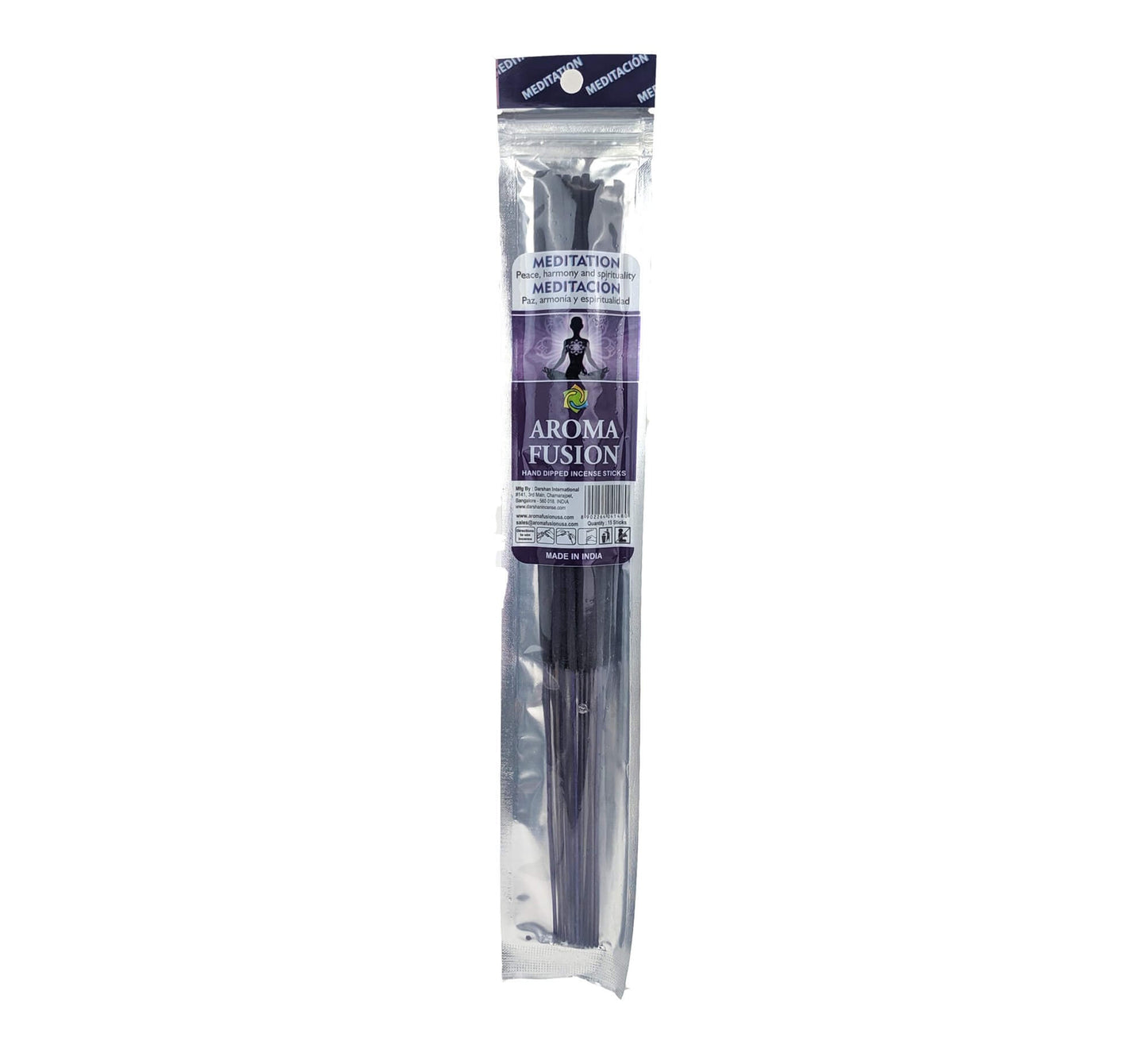 Aroma Fusion 11" Incense Sticks - Meditation Scent