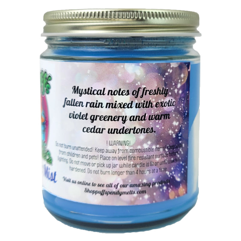 Mystic Mist Scent 9oz No Pendy Jar Candle, Puff's Candle Co