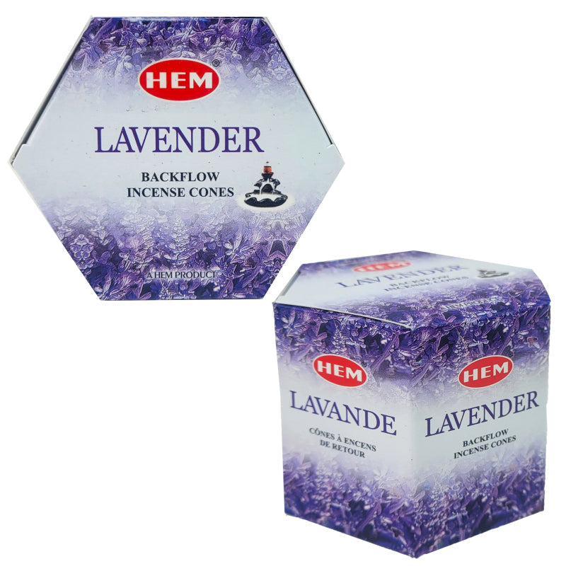 HEM Backflow Incense Cones, 40 Cone Pack, Lavender