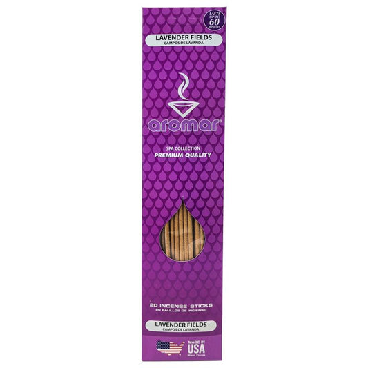 Lavender Fields Scent 11" Aromar Incense Sticks, 20-Stick Pack
