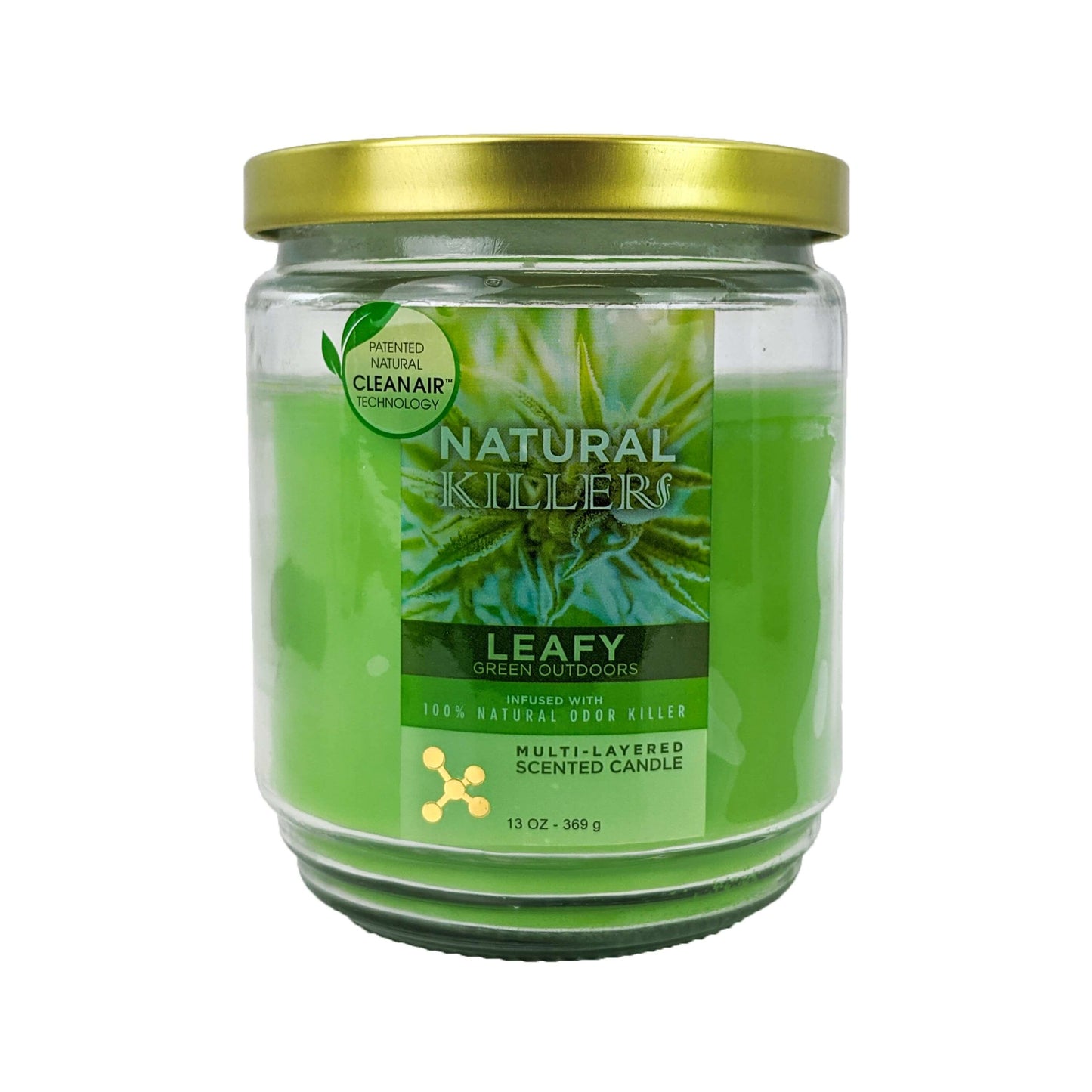 Natural Killers Odor-Killing Scented 13oz Candle, Leafy Scent