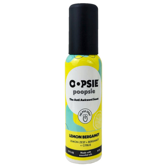 Lemon Bergamot Scent 2oz/60ml Aromar Oopsie Poopsie Toilet Boil Freshener Spray