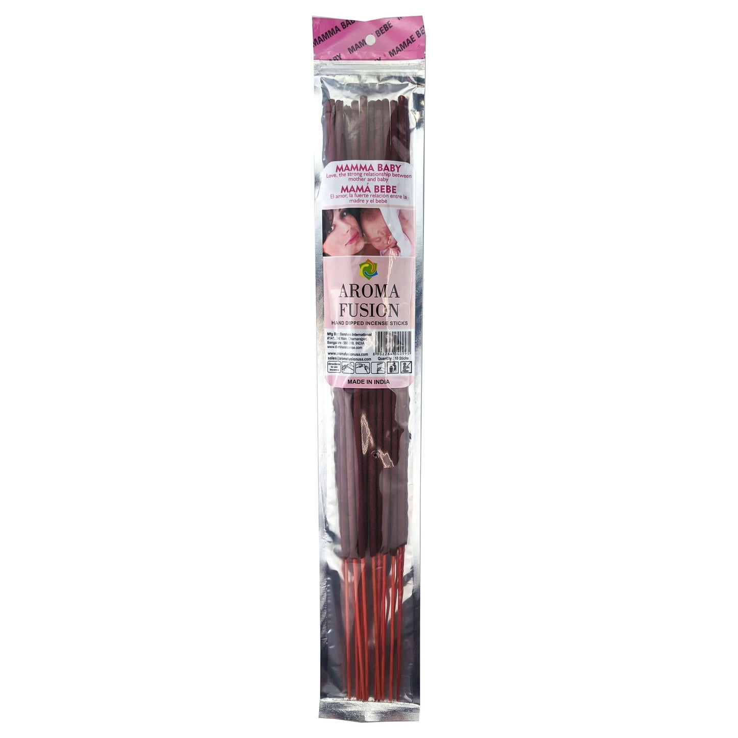 Mamma Baby Scent Aroma Fusion 19" Jumbo Incense, 10-Stick Pack