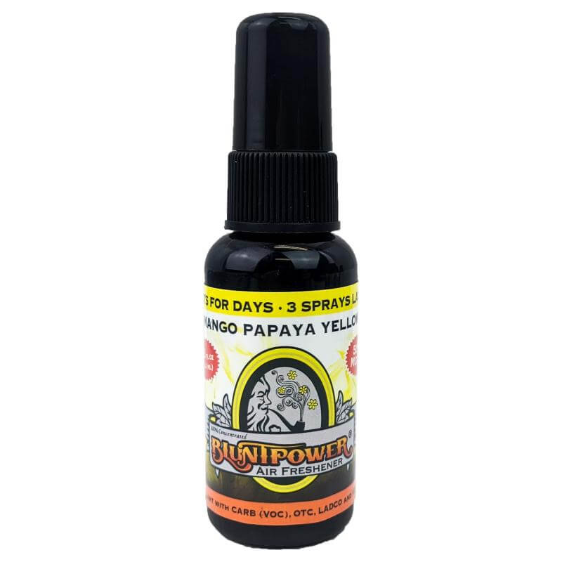 Blunt Power Spray 1.5 OZ Mango Papaya Yellow Scent