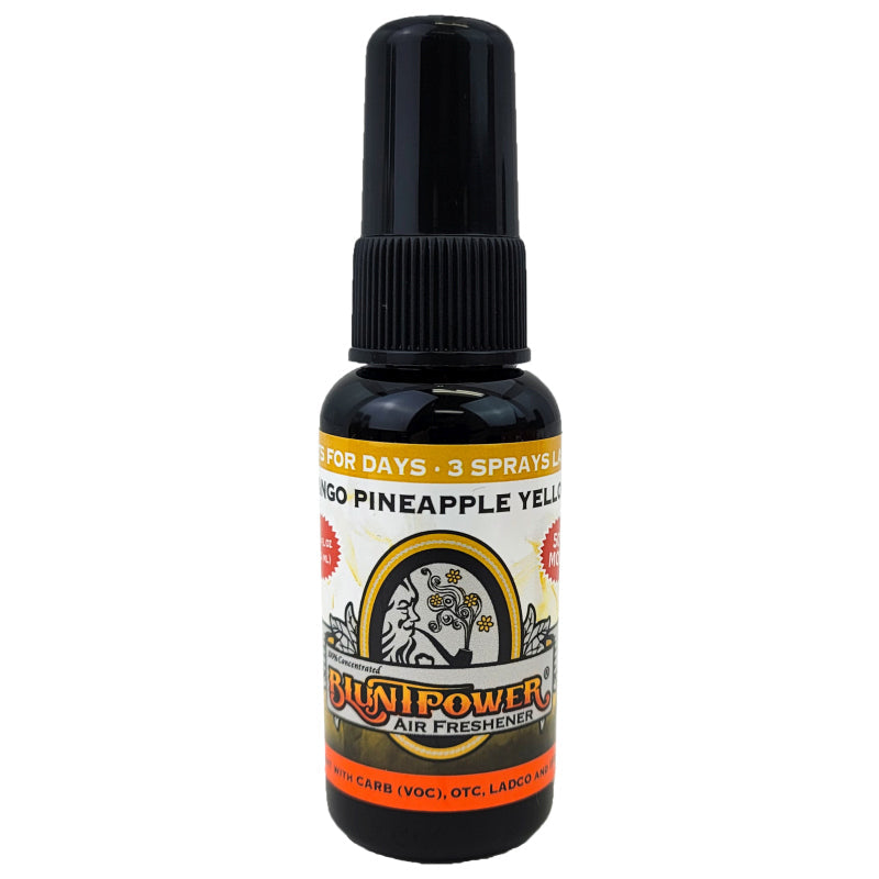 Blunt Power Spray 1.5 OZ Mango Pineapple Yellow Scent