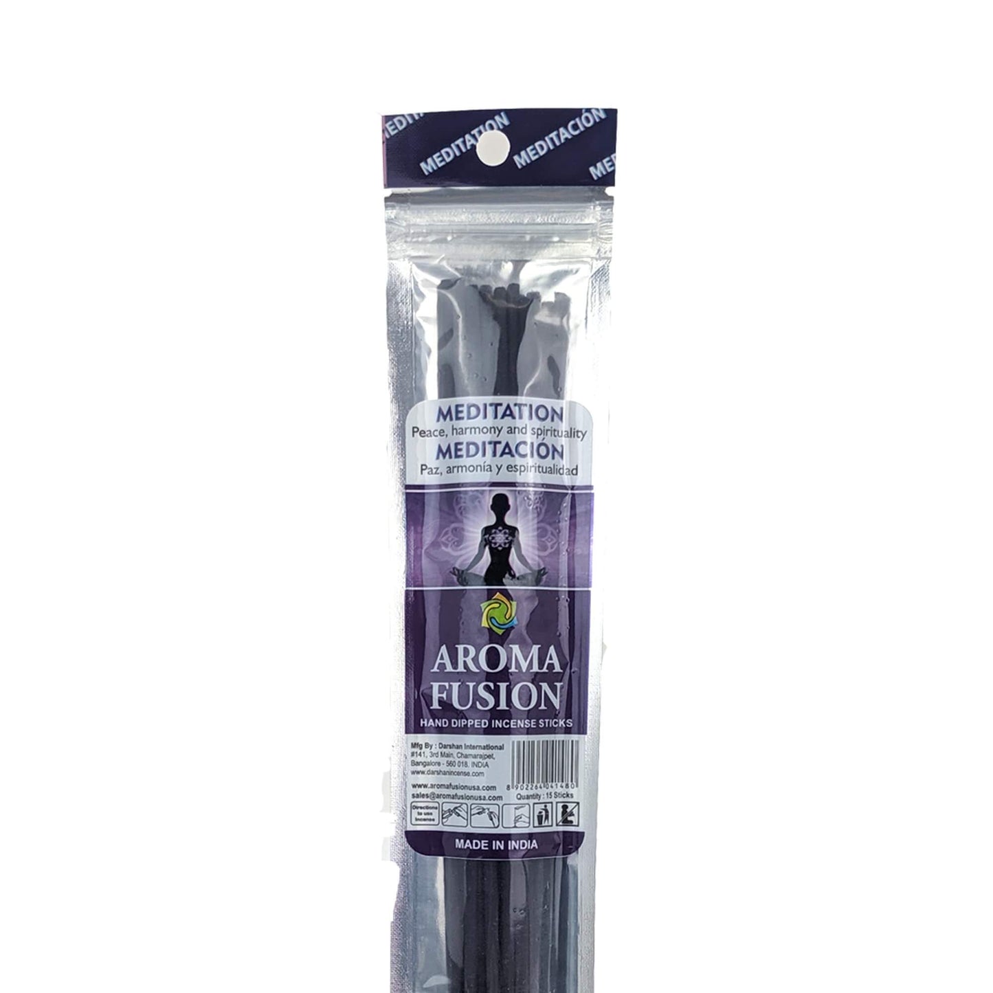 Aroma Fusion 11" Incense Sticks - Meditation Scent