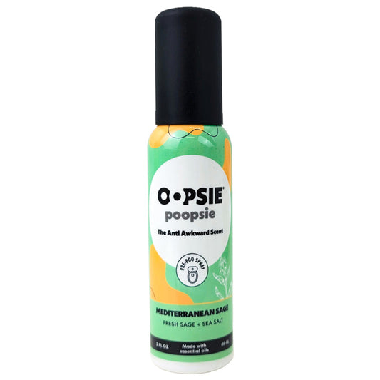 Mediterranean Sage 2oz/60ml Aromar Oopsie Poopsie Toilet Bowl Freshener Spray