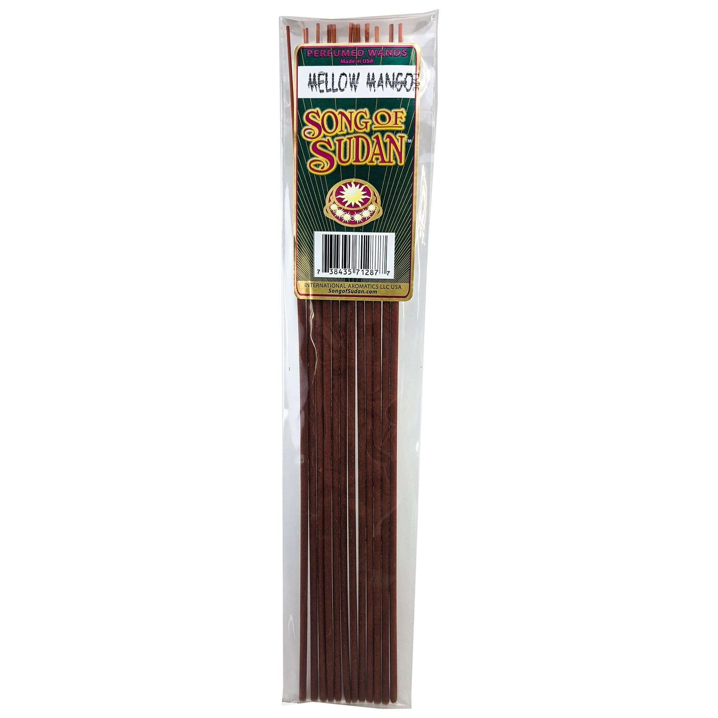 Song Of Sudan Handmade 11" Incense Sticks - Mellow Mango Type Scent - 12 Sticks