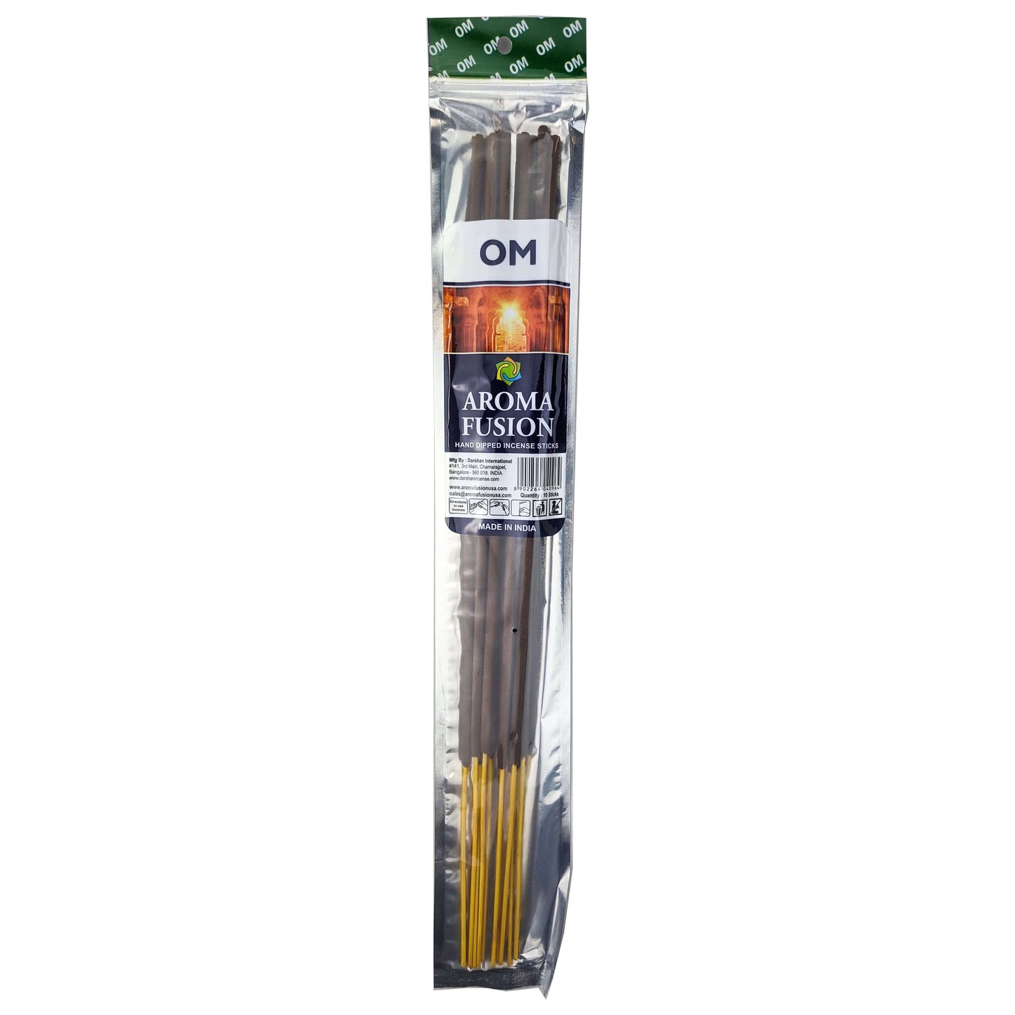 OM Scent Aroma Fusion 19" Jumbo Incense, 10-Stick Pack