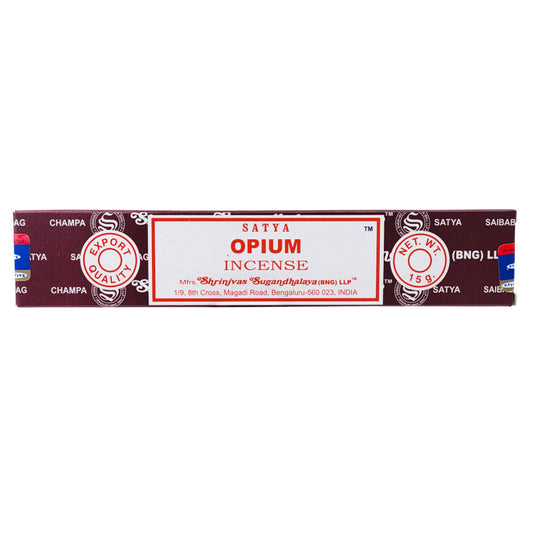 Opium Scent Incense Sticks by Satya BNG, 15g Packs