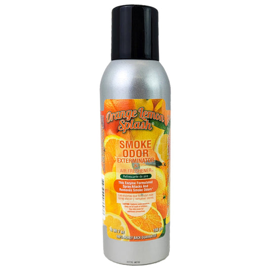 Orange Lemon Splash Scent 7oz Smoke Odor Exterminator Aerosol Can Spray