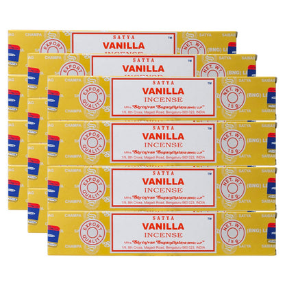 Vanilla Incense Sticks by Satya BNG, 15g Packs