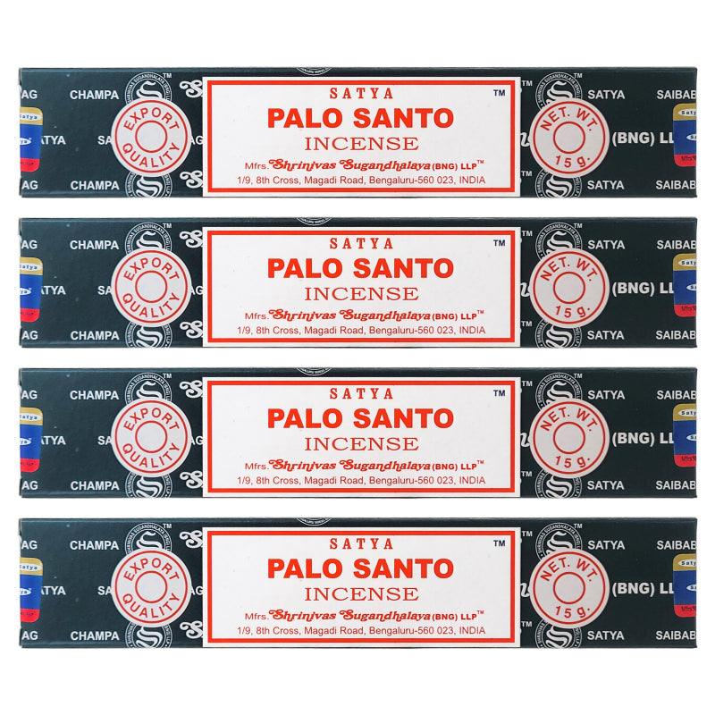 Palo Santo Incense Sticks by Satya BNG, 15g Packs