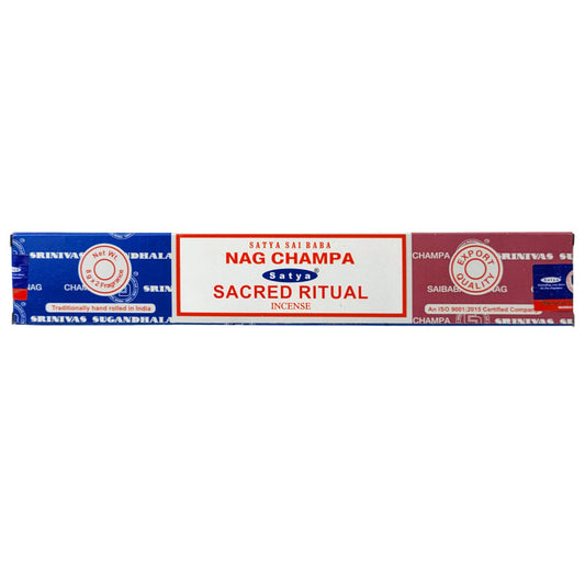 Satya Nag Champa + Sacred Ritual Incense Sticks, 16g Combo Pack
