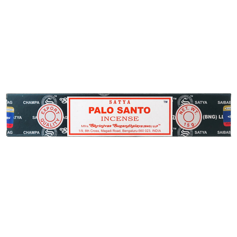 Palo Santo Incense Sticks by Satya BNG, 15g Packs