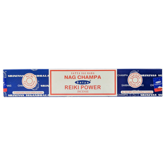 Satya Nag Champa + Reiki Power Incense Sticks, 16g Combo Pack