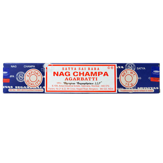 Satya Nag Champa Incense Sticks, 15g Pack