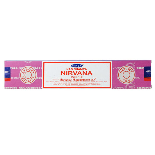 Satya Nag Champa Nirvana Incense Sticks, 15g Pack