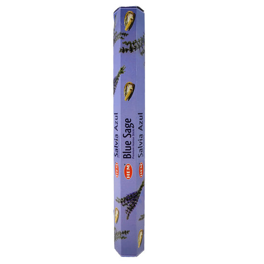 HEM Incense Sticks 20-Stick Hex Packs, Blue Sage Scent