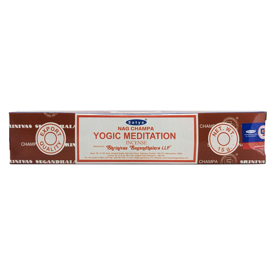 Satya Nag Champa Yogic Meditation Incense Sticks, 15g Pack