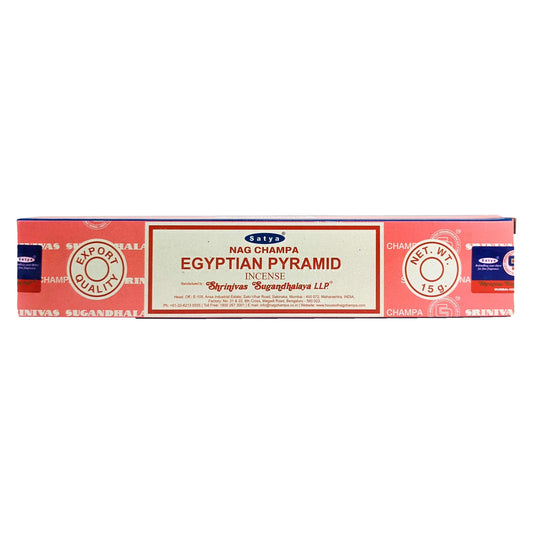 Satya Egyptian Pyramid Incense Sticks, 15g Pack