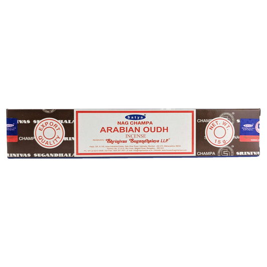 Satya Arabian Oudh Incense Sticks, 15g Pack