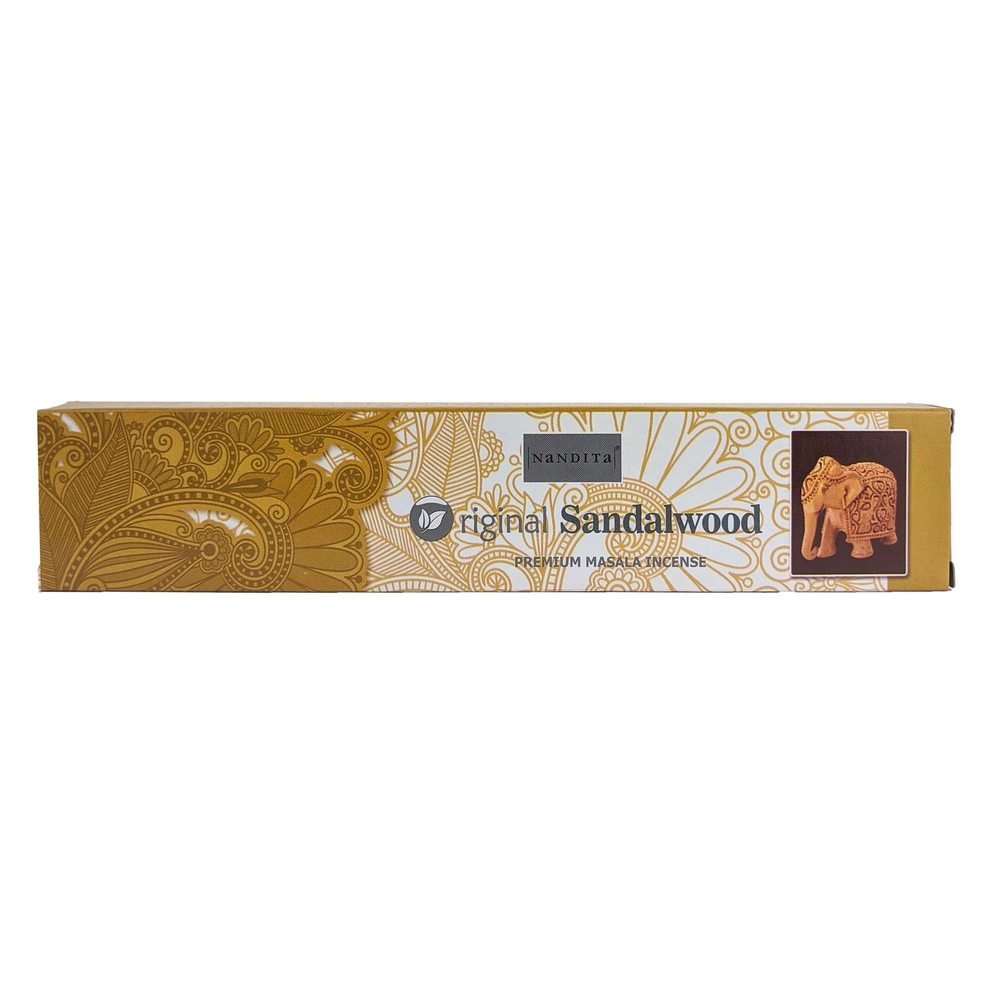 Nandita Original Sandalwood Incense Sticks, Box of 12 Packs
