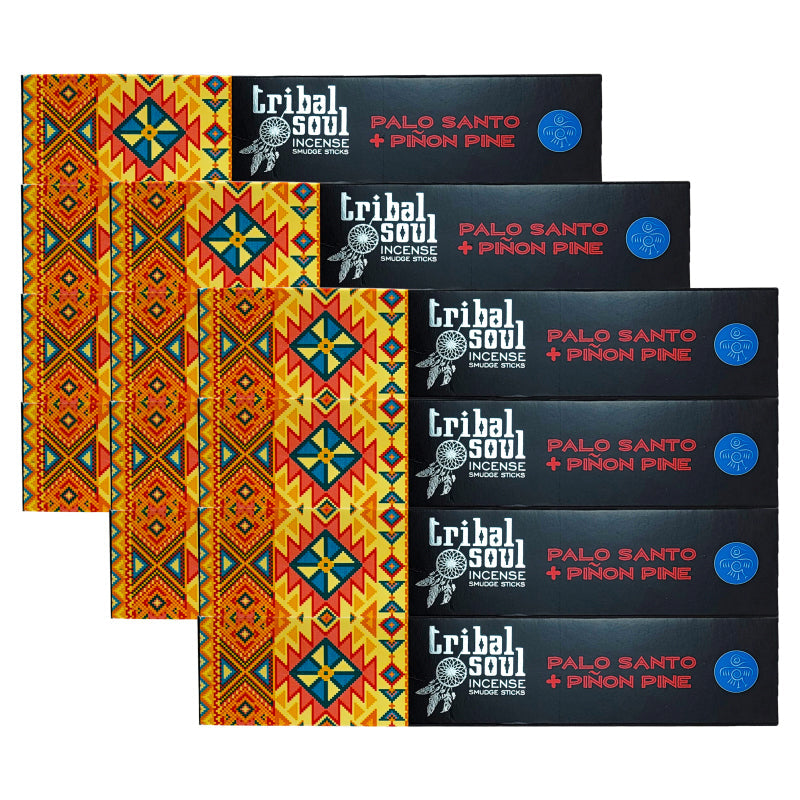 Palo Santo + Pinon Pine 15g 8" Incense Pack, by Tribal Soul