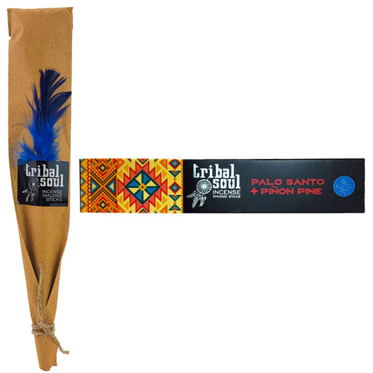 Palo Santo + Pinon Pine 15g 8" Incense Pack, by Tribal Soul
